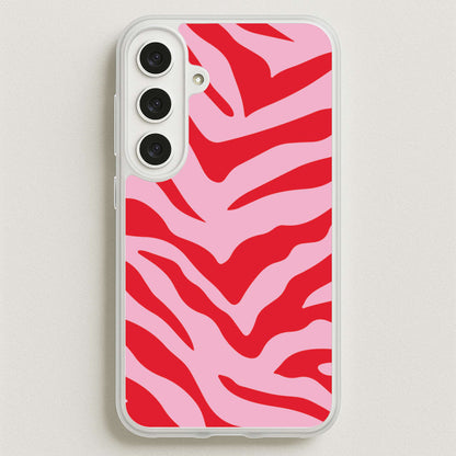 Pink Zebra - Animal Patterns Phone Case for Galaxy S25FE