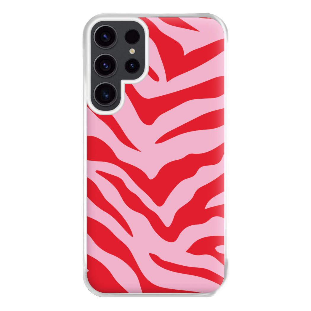 Pink Zebra - Animal Patterns Phone Case for Galaxy S23 Ultra