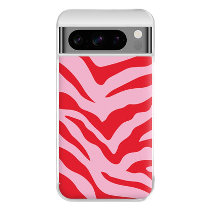 Pink Zebra - Animal Patterns Phone Case for Google Pixel 8 Pro