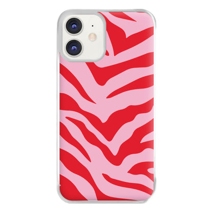 Pink Zebra - Animal Patterns Phone Case for iPhone 12 / 12 Pro