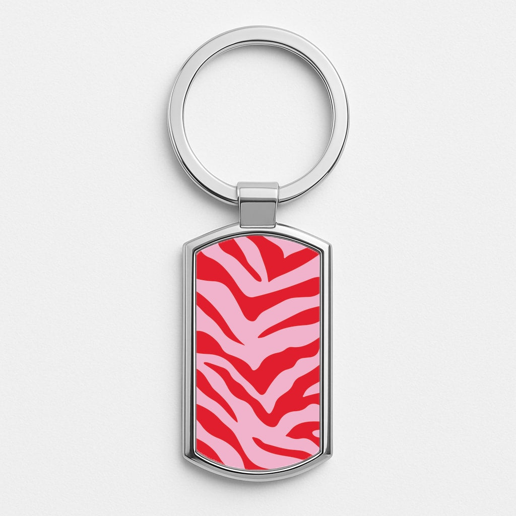 Pink Zebra - Animal Patterns Luxury Keyring