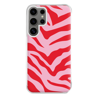 Pink Zebra - Animal Patterns Phone Case for Galaxy S24 Ultra