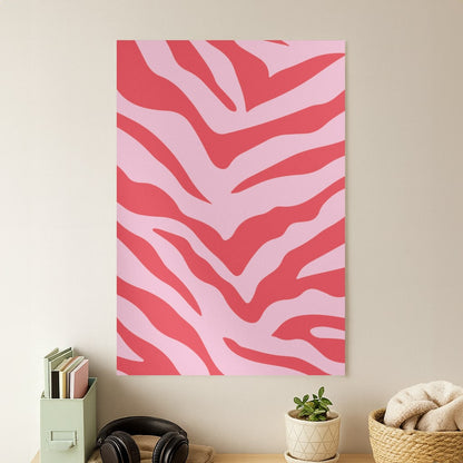 Pink Zebra - Animal Patterns Poster