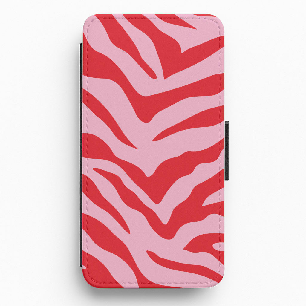 Pink Zebra - Animal Patterns Flip / Wallet Phone Case