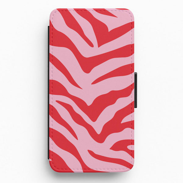Pink Zebra - Animal Patterns Flip / Wallet Phone Case