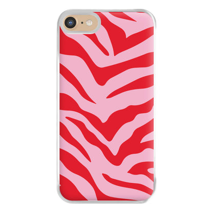 Pink Zebra - Animal Patterns Phone Case for iPhone 6 / 7 / 8 / SE