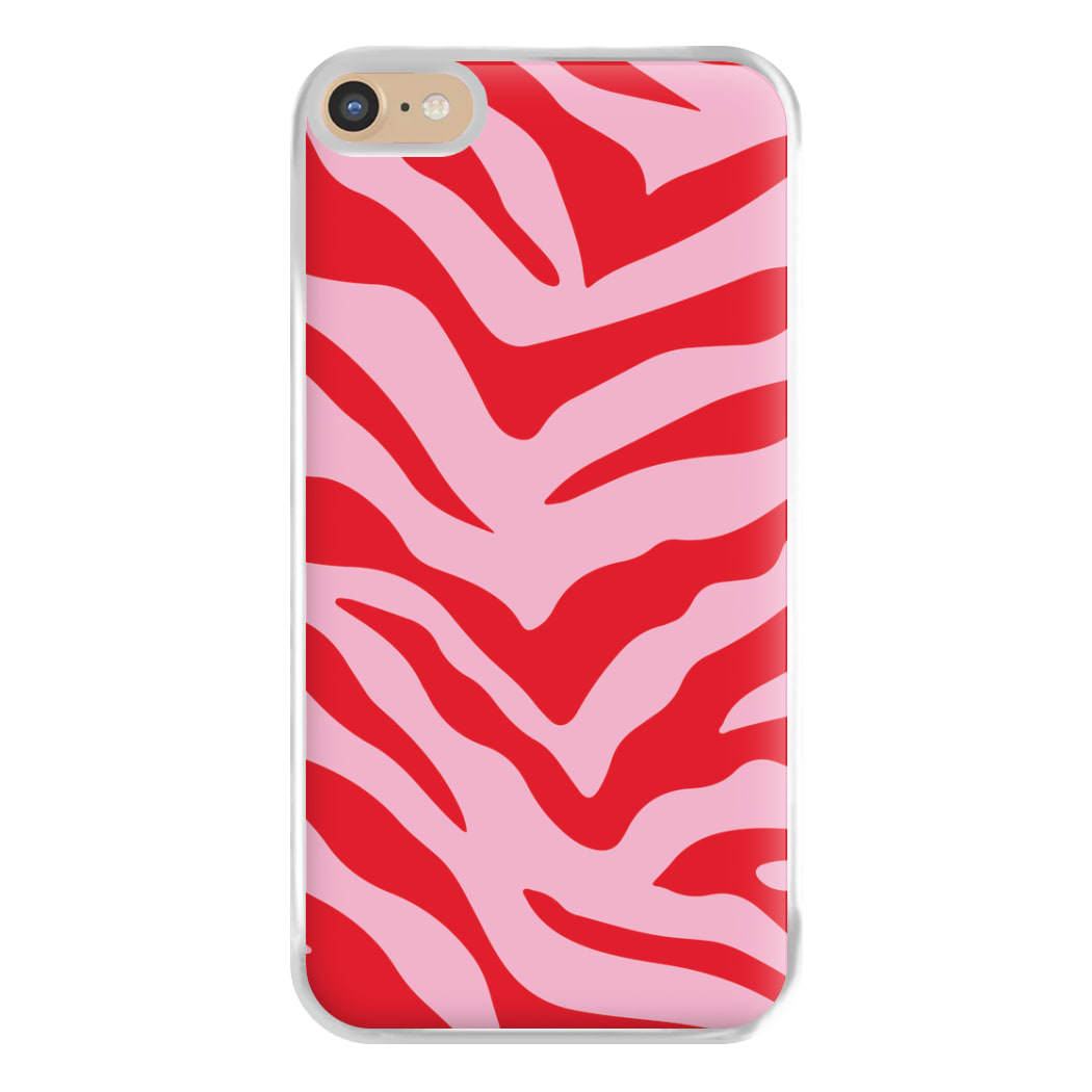 Pink Zebra - Animal Patterns Phone Case for iPhone 6 Plus / 7 Plus / 8 Plus