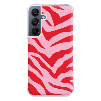 Pink Zebra - Animal Patterns Phone Case for Galaxy A16