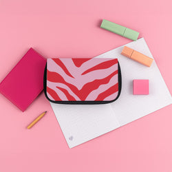 Pink Zebra - Animal Patterns Pencil Case