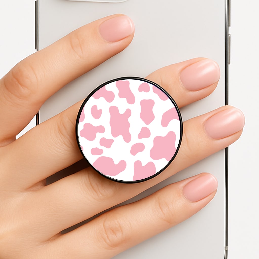 Pink Cow - Animal Patterns Phone Grip