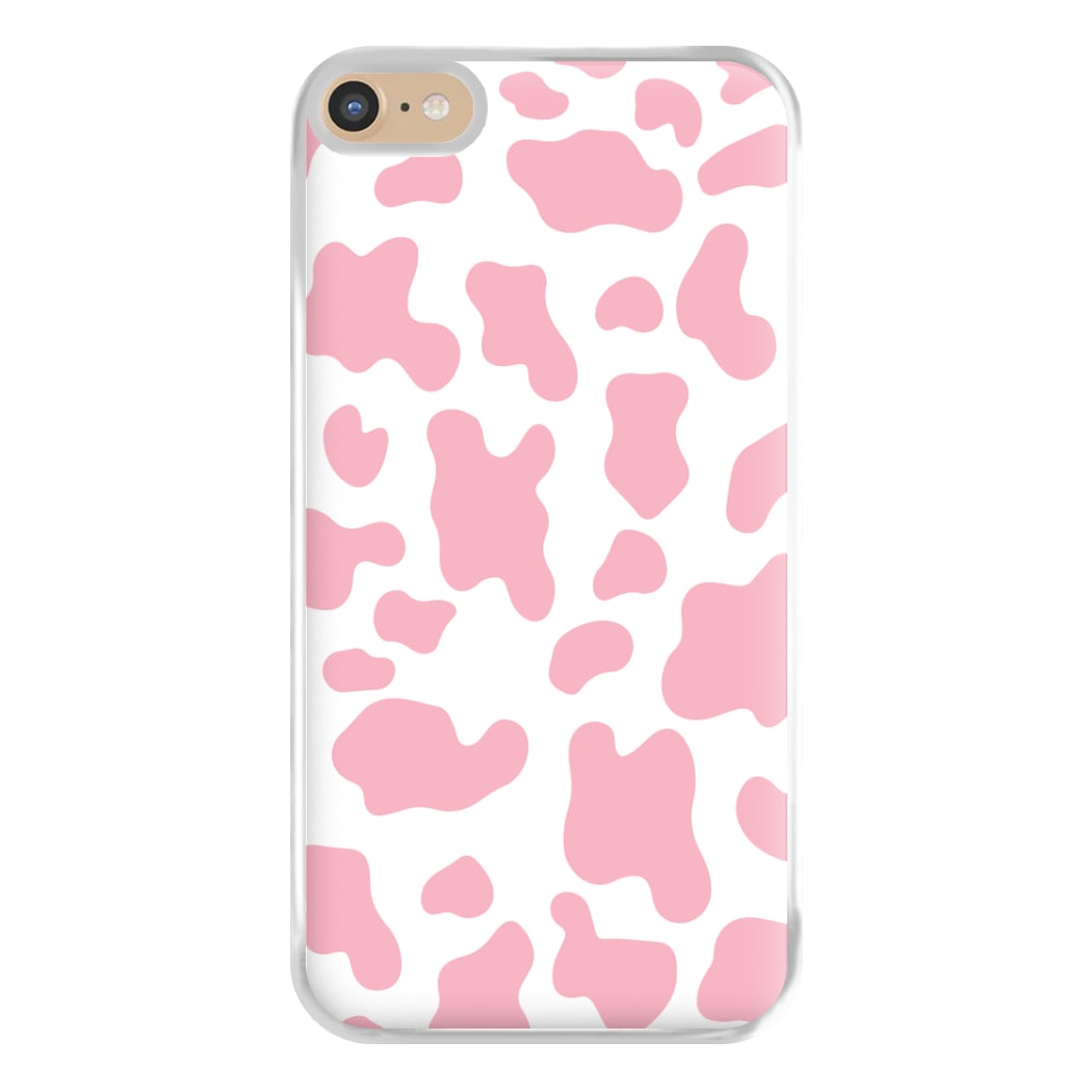 Pink Cow - Animal Patterns Phone Case for iPhone 6 Plus / 7 Plus / 8 Plus