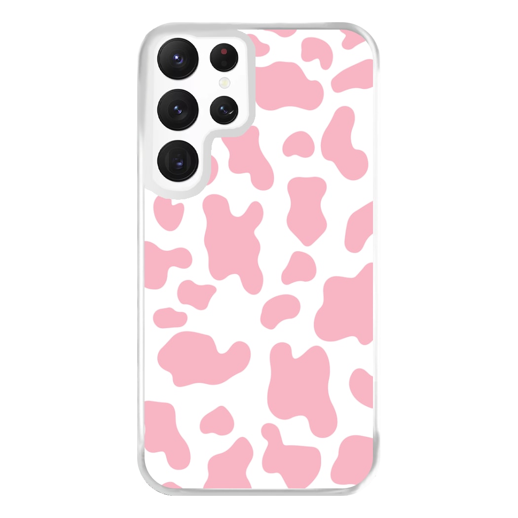 Pink Cow - Animal Patterns Phone Case for Galaxy S22 Ultra