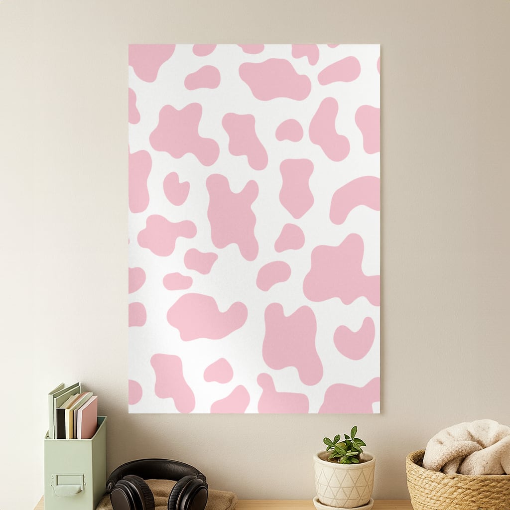 Pink Cow - Animal Patterns Poster