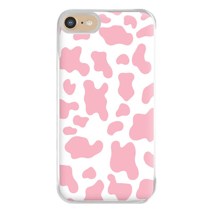 Pink Cow - Animal Patterns Phone Case for iPhone 6 / 7 / 8 / SE