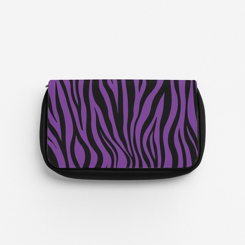 Purple Zebra - Animal Patterns Pencil Case