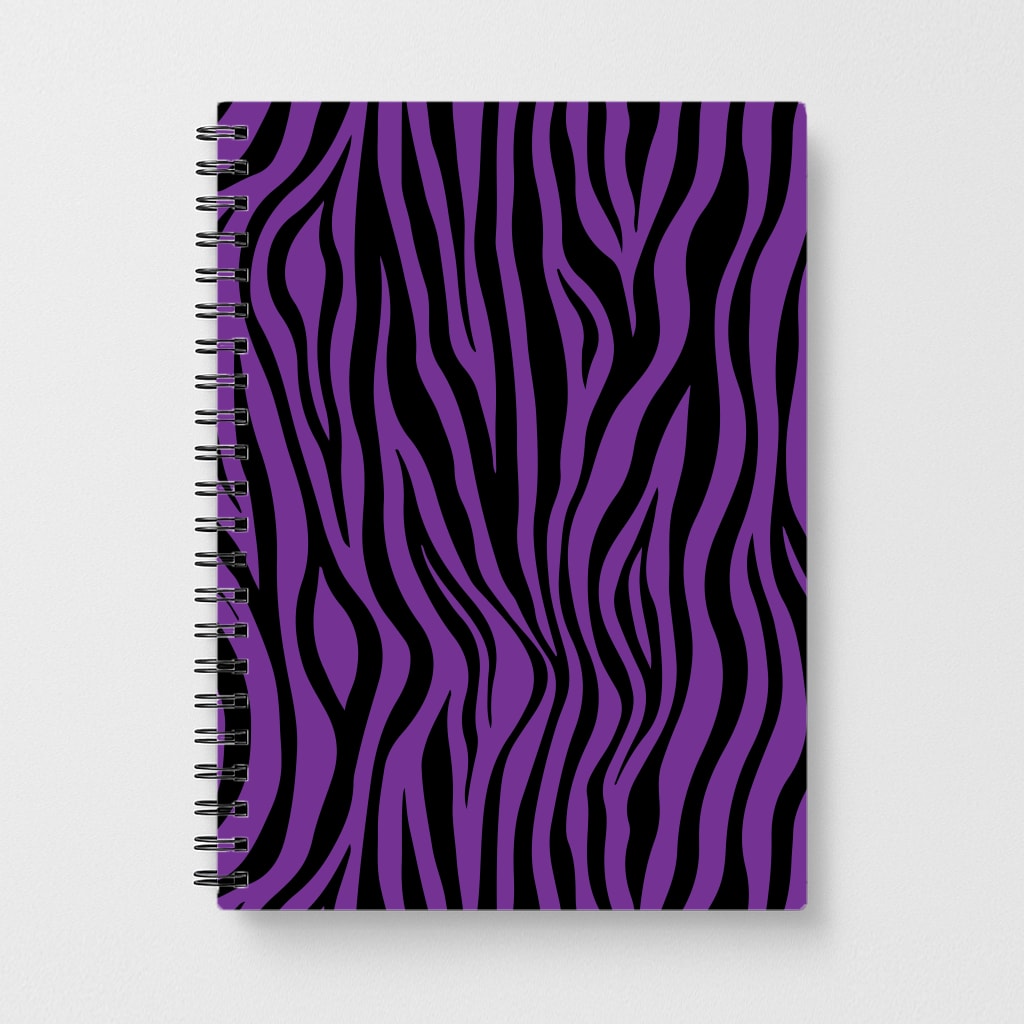 Purple Zebra - Animal Patterns Notebook