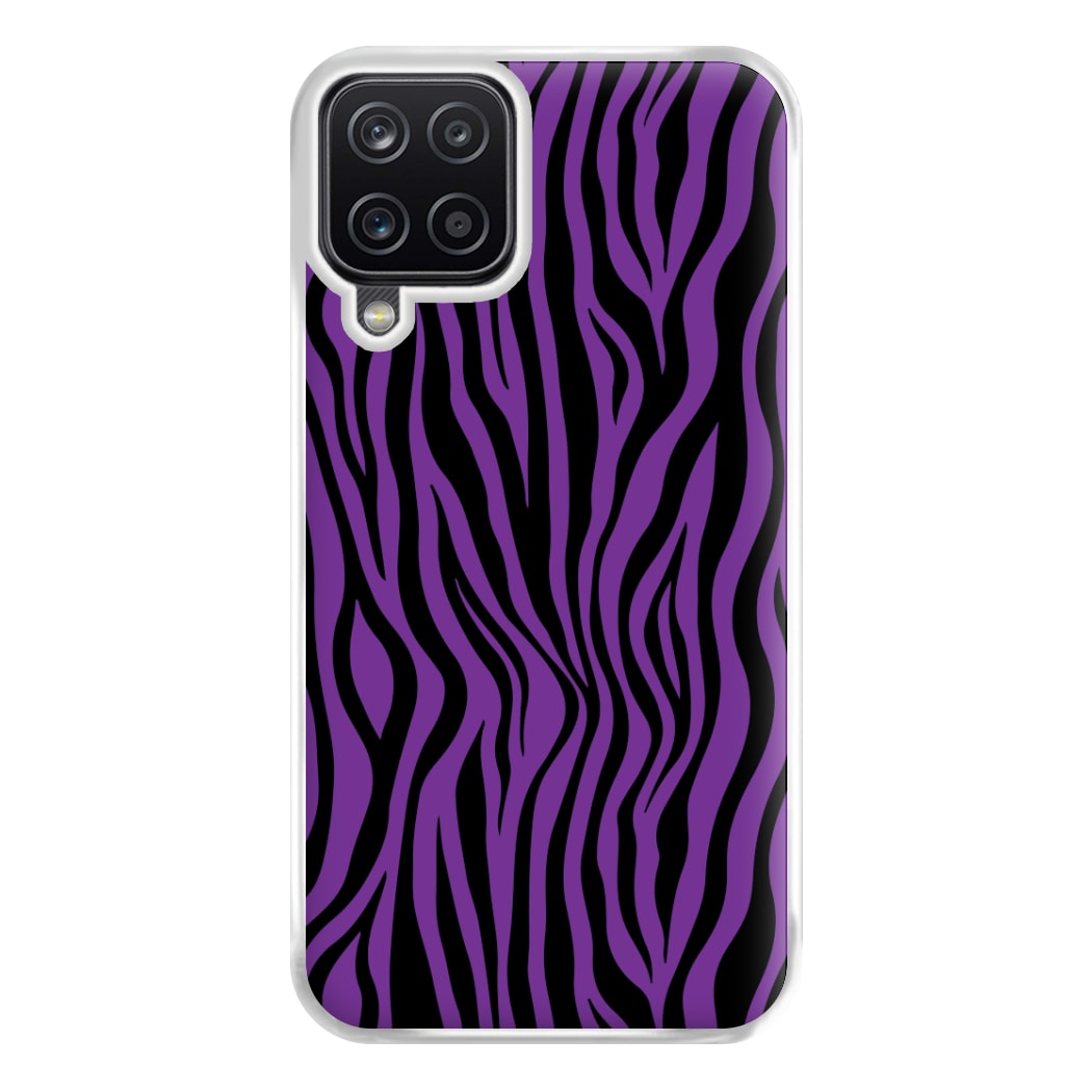 Purple Zebra - Animal Patterns Phone Case for Galaxy A12