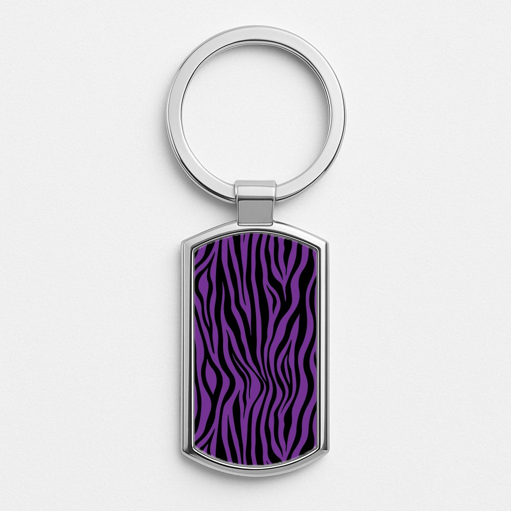 Purple Zebra - Animal Patterns Luxury Keyring