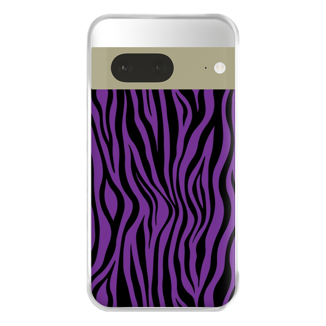 Purple Zebra - Animal Patterns Phone Case for Google Pixel 7a