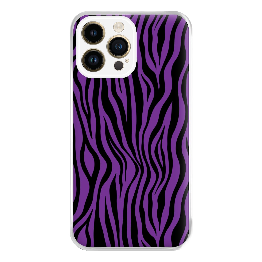 Purple Zebra - Animal Patterns Phone Case for iPhone 14 Pro Max