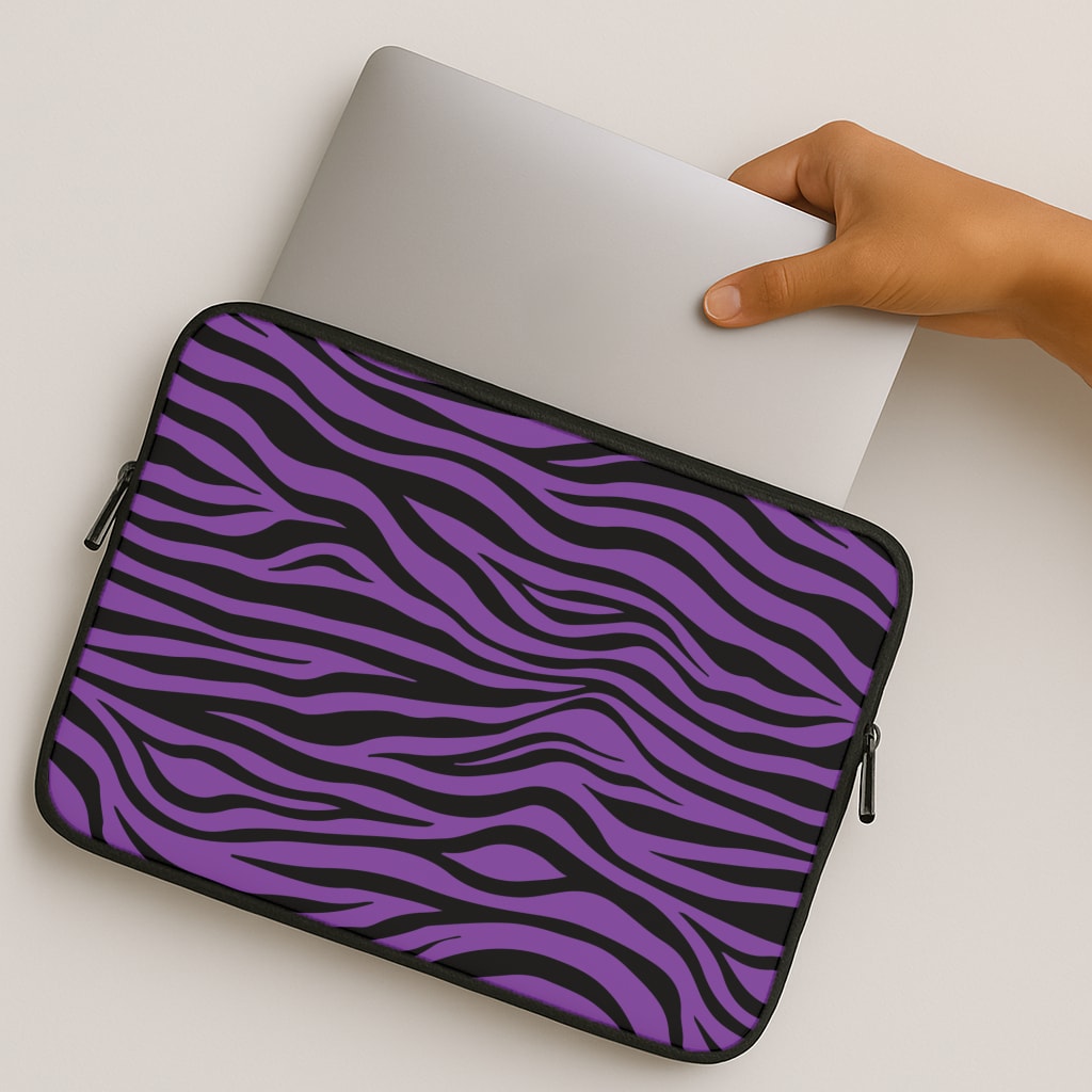 Purple Zebra - Animal Patterns MacBook Case