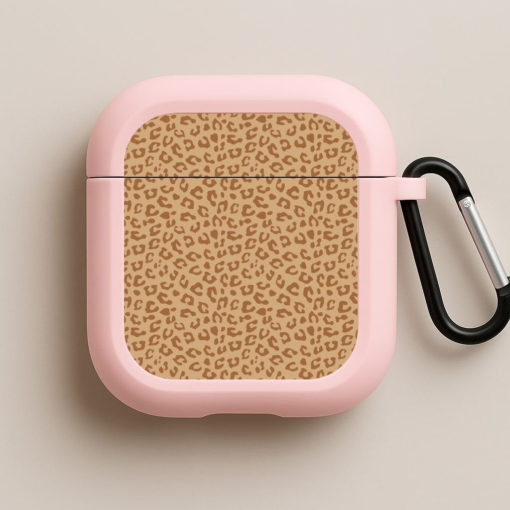 Leopard - Animal Patterns Pink AirPods Case