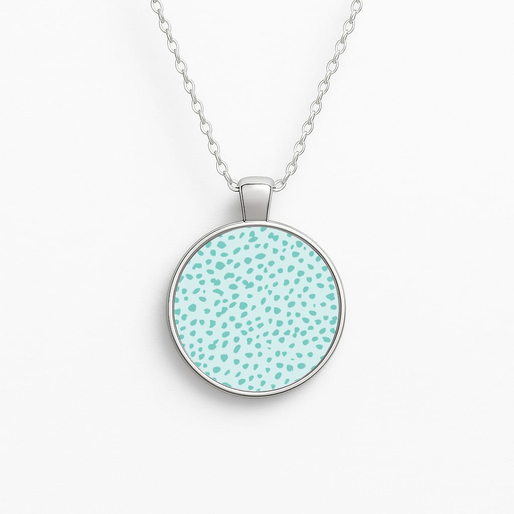 Cheetah - Animal Patterns Circle Necklace