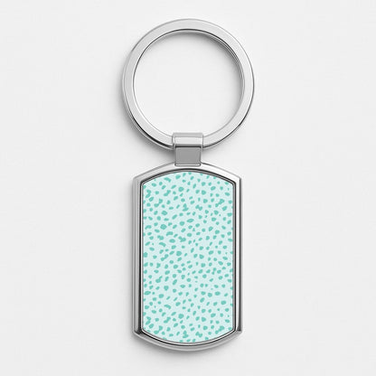 Cheetah - Animal Patterns Silver Keyring