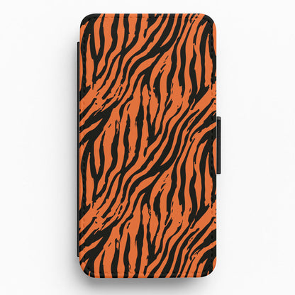 Tiger - Animal Patterns Flip / Wallet Phone Case