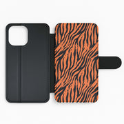 Tiger - Animal Patterns Flip / Wallet Phone Case 2