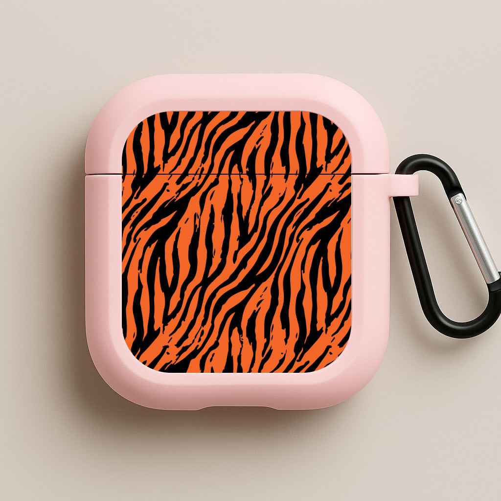 Tiger - Animal Patterns Pink AirPods Case