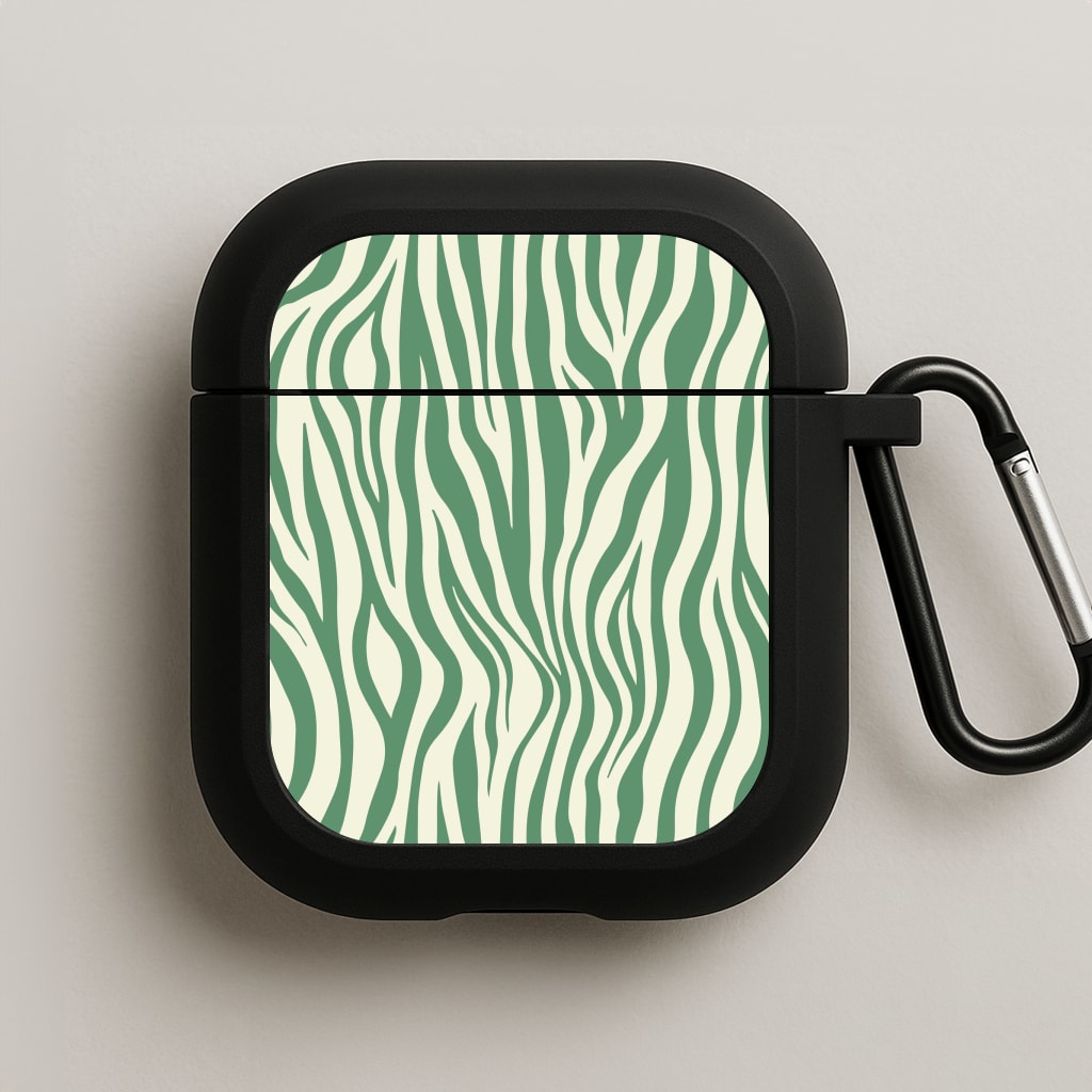 Green Zebra - Animal Patterns AirPods Case