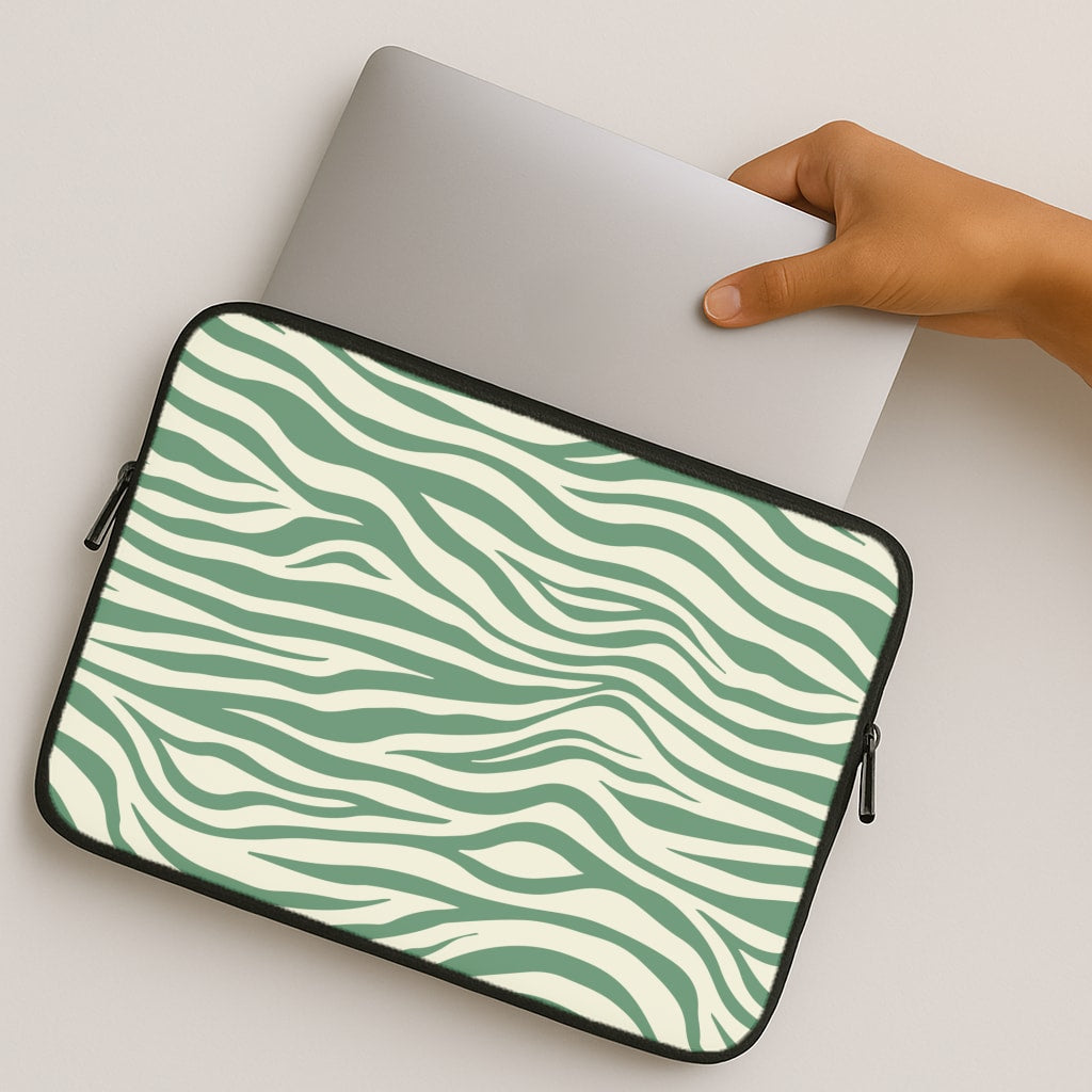 Green Zebra - Animal Patterns MacBook Case