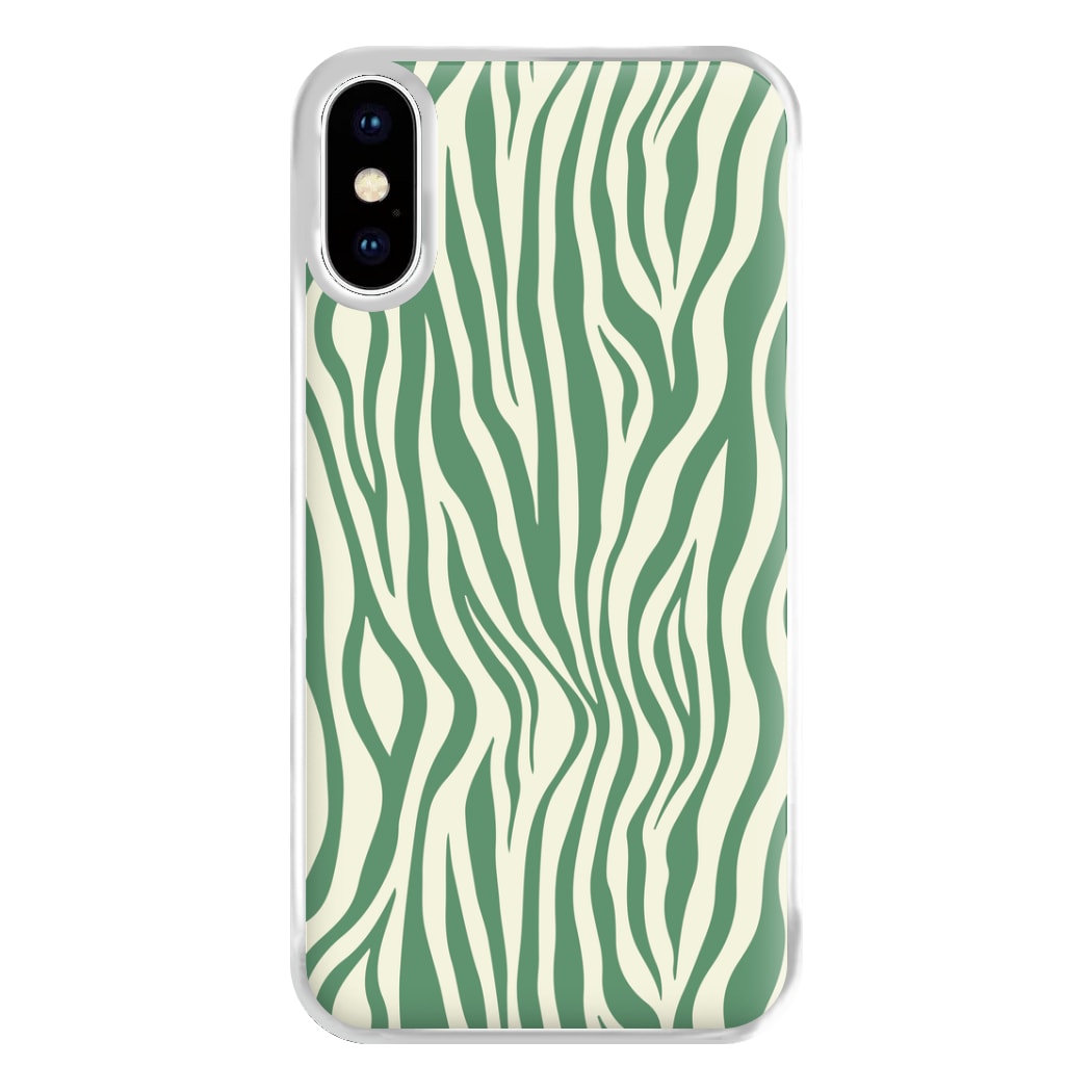 Green Zebra - Animal Patterns Phone Case for iPhone XS Max