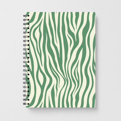 Green Zebra - Animal Patterns Notebook