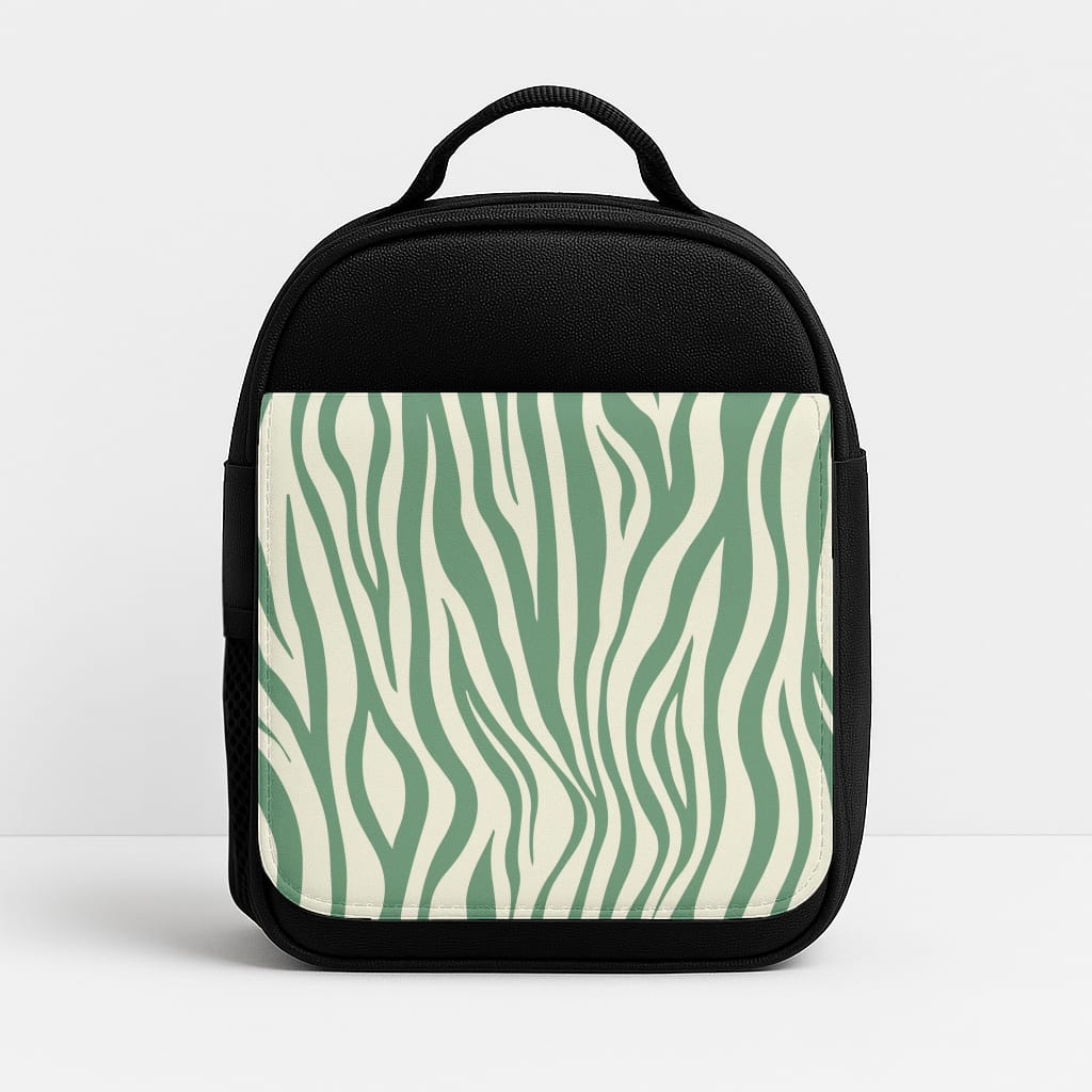 Green Zebra - Animal Patterns Insulated Lunchbox