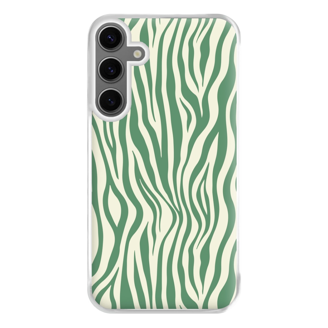 Green Zebra - Animal Patterns Phone Case for Galaxy S24FE