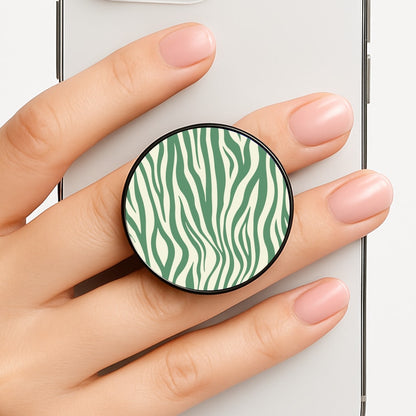 Green Zebra - Animal Patterns Phone Grip