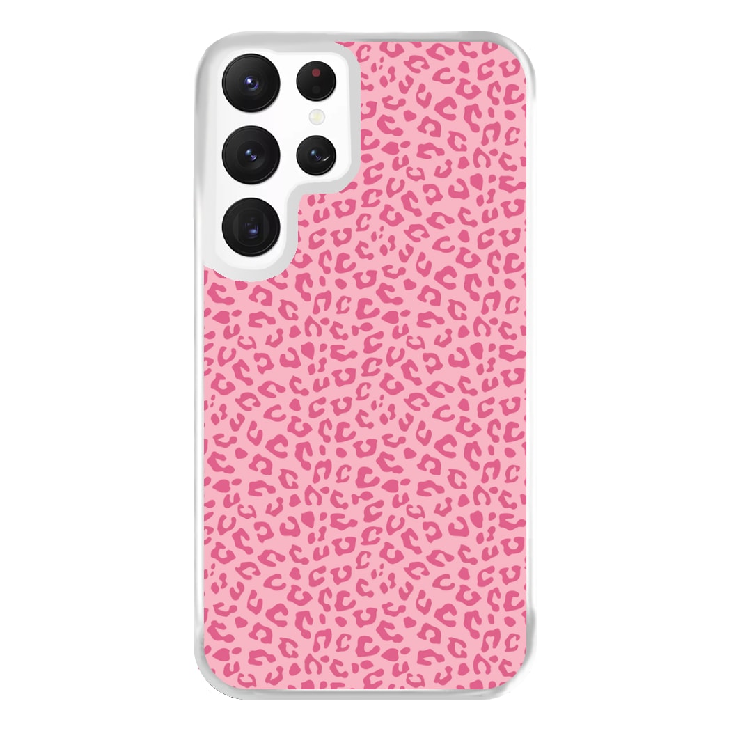 Pink Cheetah - Animal Patterns Phone Case for Galaxy S22 Ultra