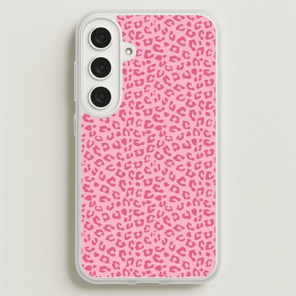 Pink Cheetah - Animal Patterns Phone Case for Galaxy S25FE
