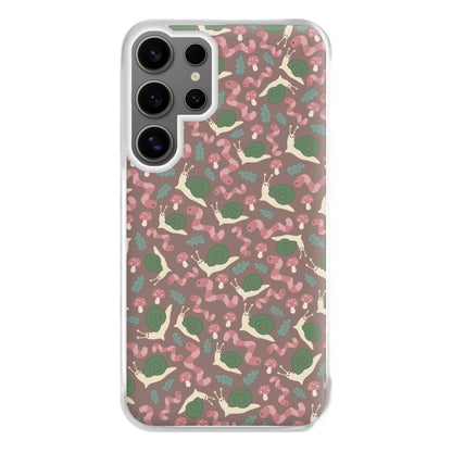 Snails - Animal Patterns Phone Case for Galaxy S24 Ultra