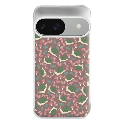 Snails - Animal Patterns Phone Case for Google Pixel 9 / 9 Pro