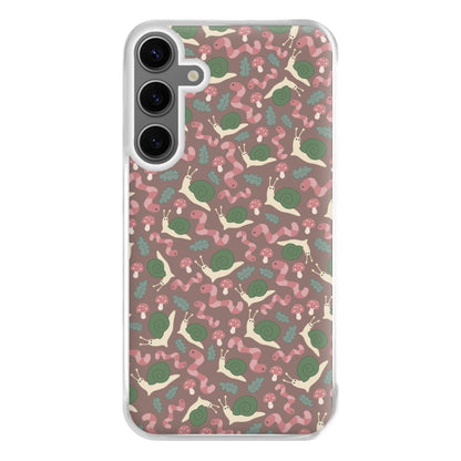 Snails - Animal Patterns Phone Case for Galaxy S24FE