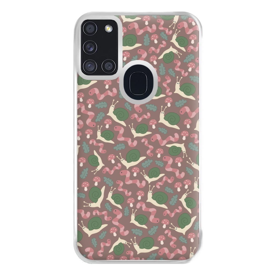 Snails - Animal Patterns Phone Case for Galaxy A21s