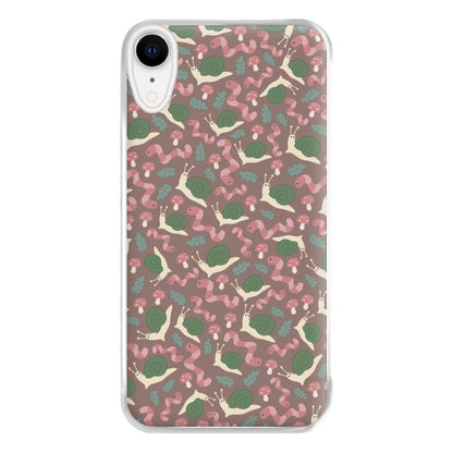 Snails - Animal Patterns Phone Case for iPhone XR