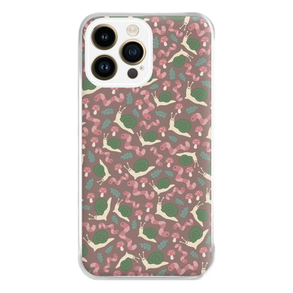 Snails - Animal Patterns Phone Case for iPhone 14 Pro Max