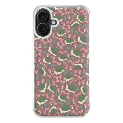 Snails - Animal Patterns Phone Case for iPhone 16 Plus