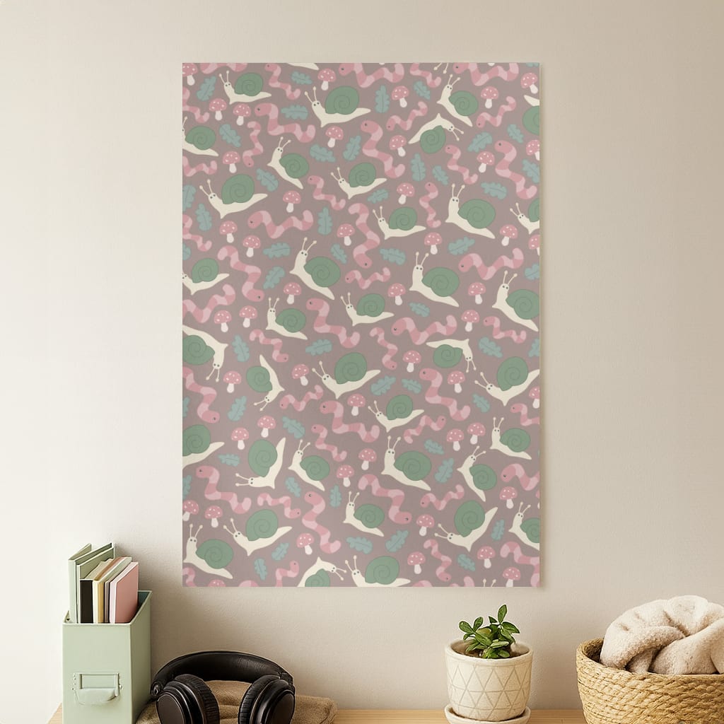 Snails - Animal Patterns Poster