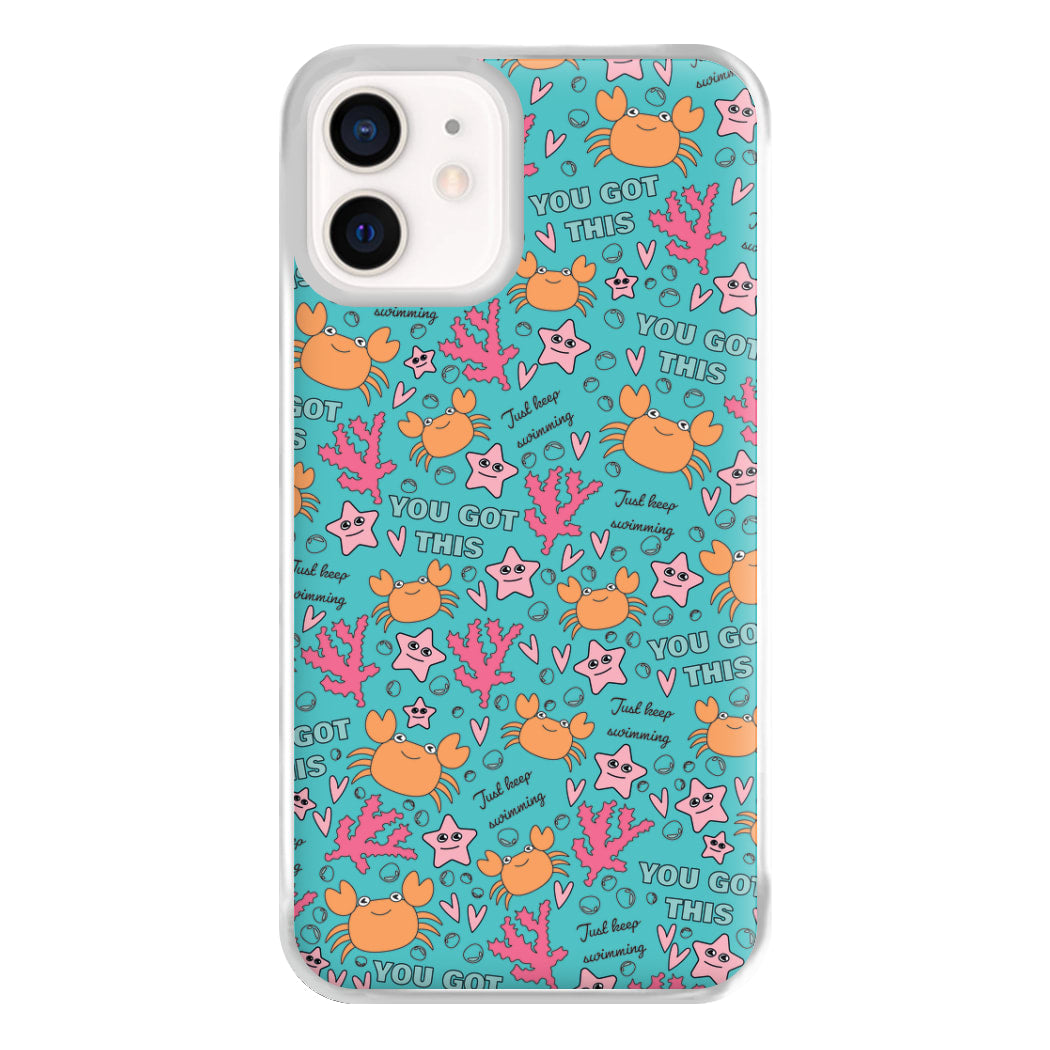 Crabs - Animal Patterns Phone Case for iPhone 12 Mini