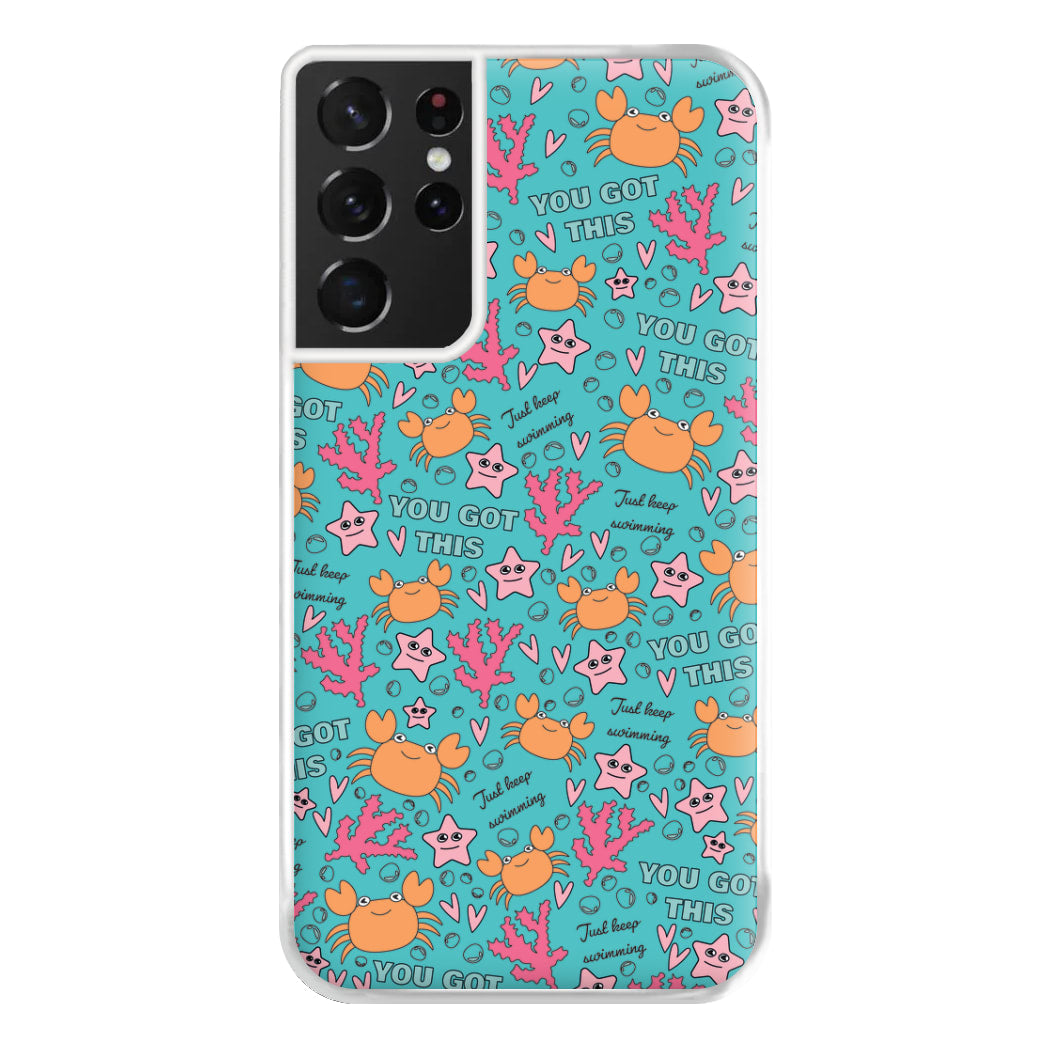 Crabs - Animal Patterns Phone Case for Galaxy S21 Ultra